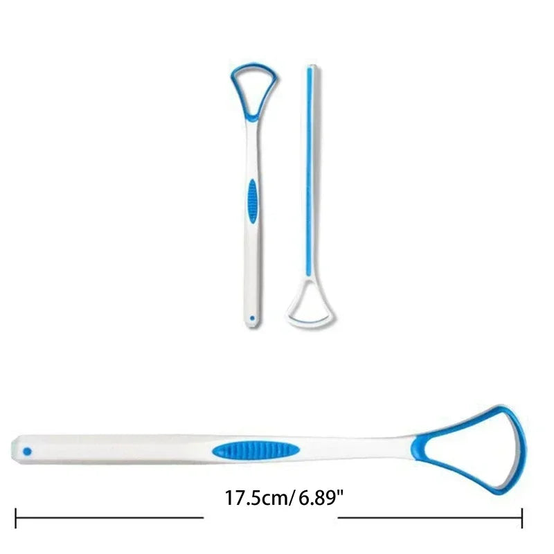 Tongue Scraper for Adults & Kids — Fresh Breath Brush Bad Breath Eliminator Oral Care