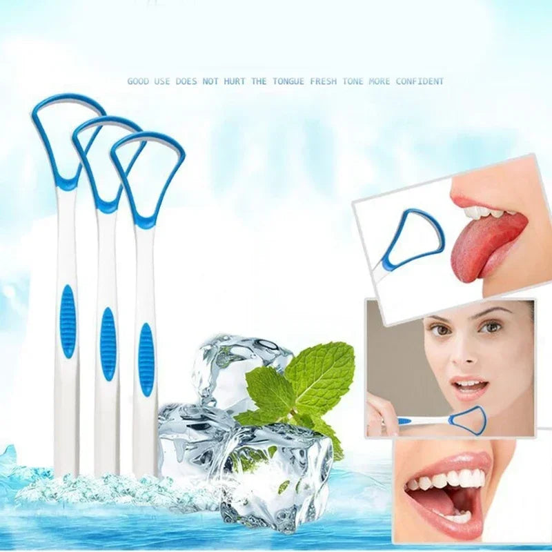 Tongue Scraper for Adults & Kids — Fresh Breath Brush Bad Breath Eliminator Oral Care