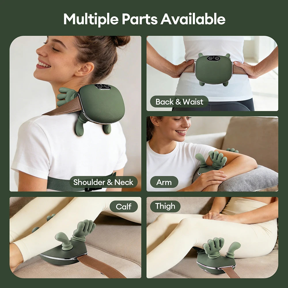 Wireless Neck Massager Shawl — 4D Bionic Finger Shiatsu Kneading Cervical Pain Relief