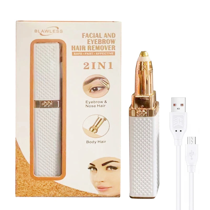 Electric Facial & Body Hair Remover for Women – Painless Eyebrow, Bikini & Facial Trimmer Epilator Shaver