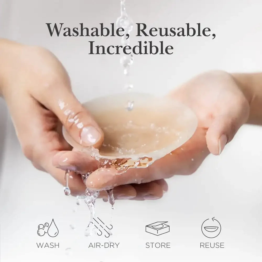 Reusable Silicone Nipple Covers — Invisible Adhesive Chest Stickers & Sticky Bra Pads - Women Sticky Bra Pads Intimate Accessories