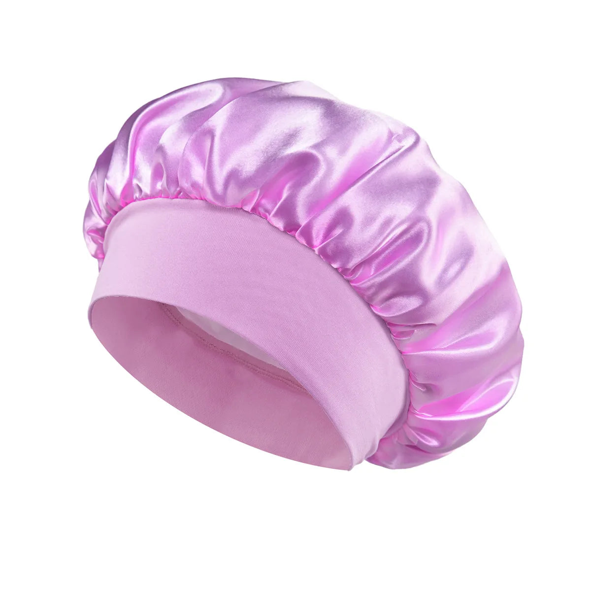 Silk Satin Lined Hair Bonnet for Sleeping – Large Soft Sleep Cap Wrap for Hair