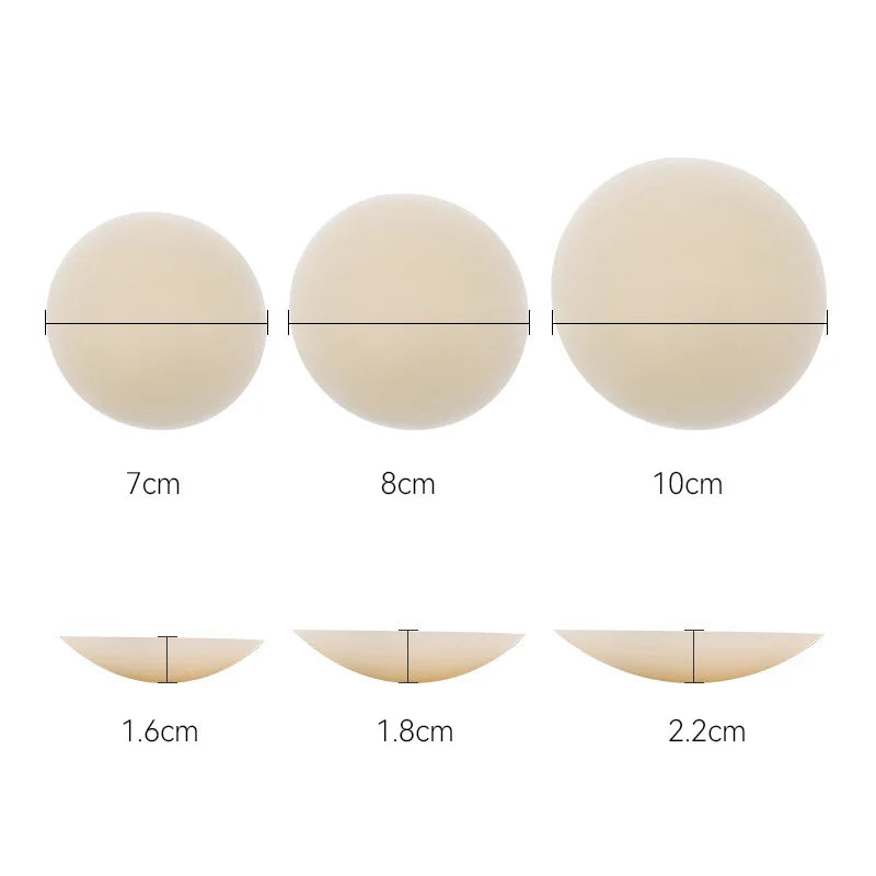 Reusable Silicone Nipple Covers — Invisible Adhesive Chest Stickers & Sticky Bra Pads - Women Sticky Bra Pads Intimate Accessories