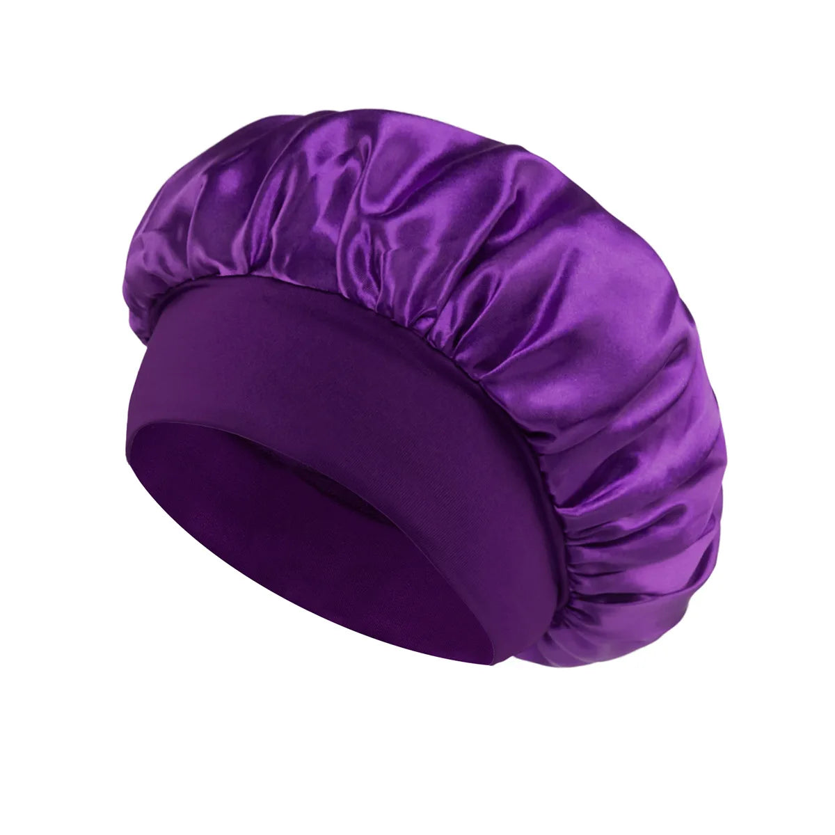 Silk Satin Lined Hair Bonnet for Sleeping – Large Soft Sleep Cap Wrap for Hair