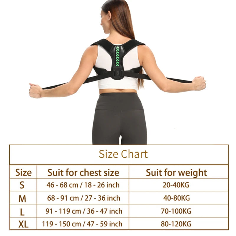 Adjustable Posture Corrector Belt for Men & Women – Back, Shoulder & Neck Support Brace for Daily Use