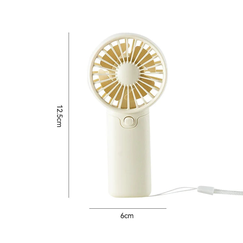 Portable Handheld Mini Fan — AA Battery Lightweight Pocket Air Cooler Cooling Fan