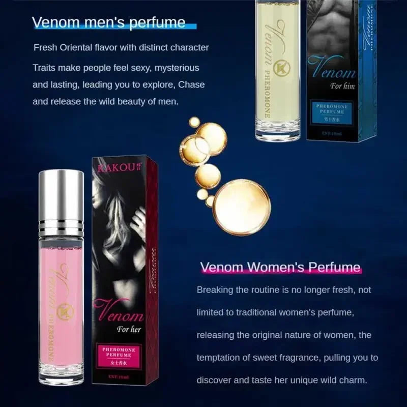 Pheromone Perfume Roll-On – Long-Lasting 10ml Fragrance for Men & Women - Attracts the opposite Sex Lasting Fragrance