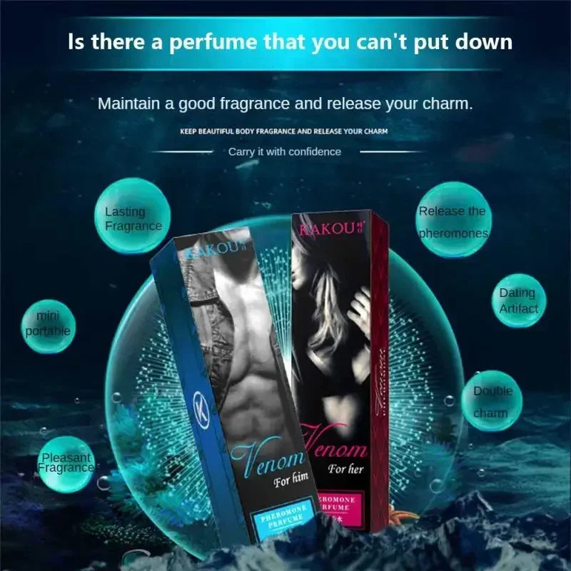 Pheromone Perfume Roll-On – Long-Lasting 10ml Fragrance for Men & Women - Attracts the opposite Sex Lasting Fragrance