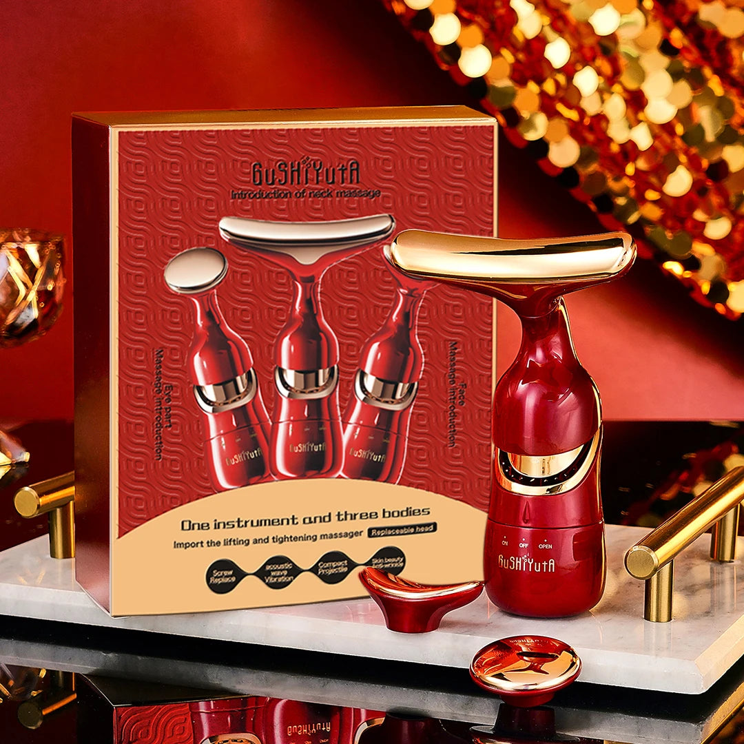 Face & Neck Microcurrent Massager — Anti-Aging Eye Lifting Skin Rejuvenation Device