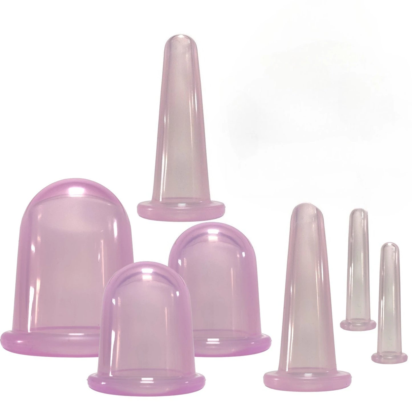 Vacuum Cupping Massage Jars — Silicone Anti Cellulite Face Neck Lift Gua Sha Wrinkle