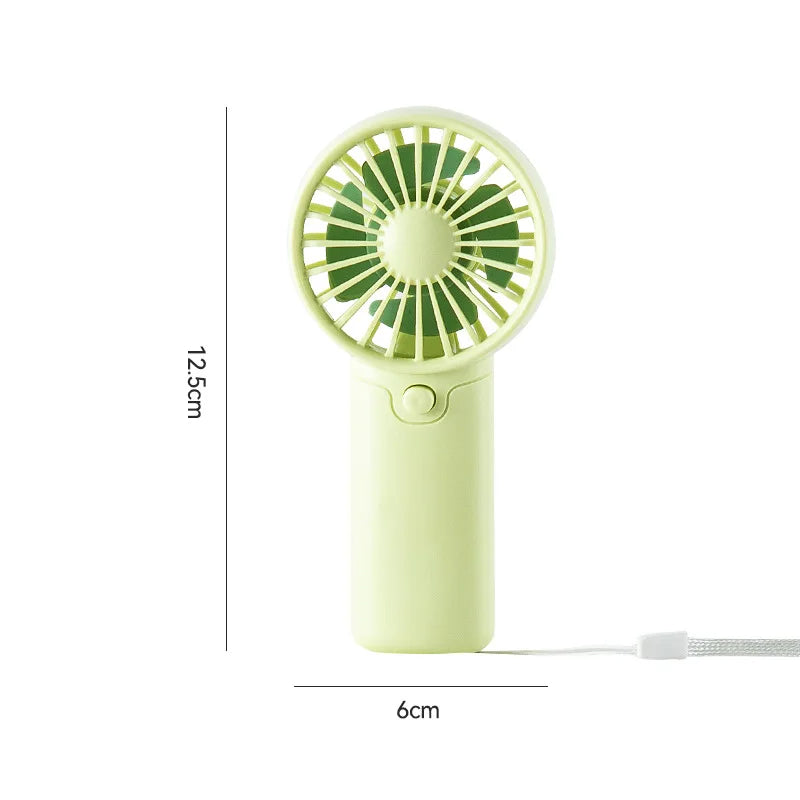 Portable Handheld Mini Fan — AA Battery Lightweight Pocket Air Cooler Cooling Fan