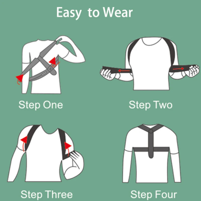 Adjustable Posture Corrector Belt for Men & Women – Back, Shoulder & Neck Support Brace for Daily Use