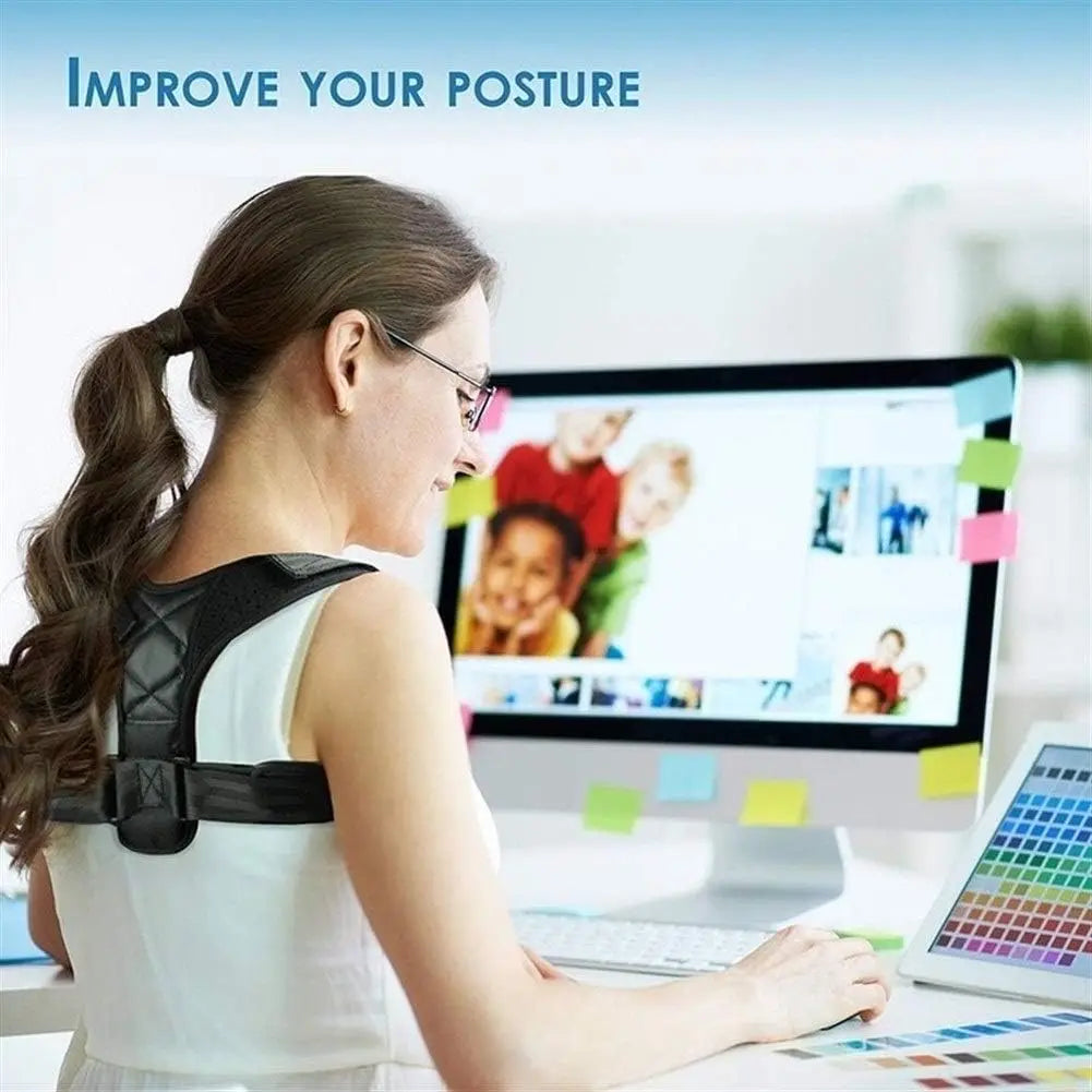 Adjustable Posture Corrector Belt for Men & Women – Back, Shoulder & Neck Support Brace for Daily Use