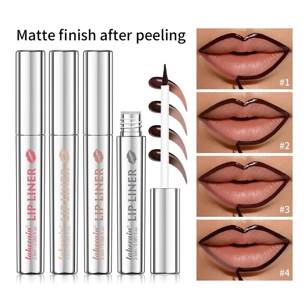 Waterproof Peel-Off Lip Tint — Long-Lasting Matte Lip Stain & Contour Liner
