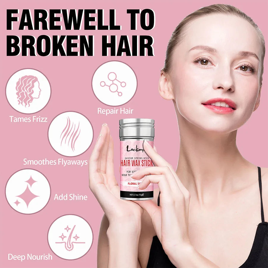 Anti-Frizz Styling Wax Rod for Women — Pomade Broken Hair Mud Wig Edge Control