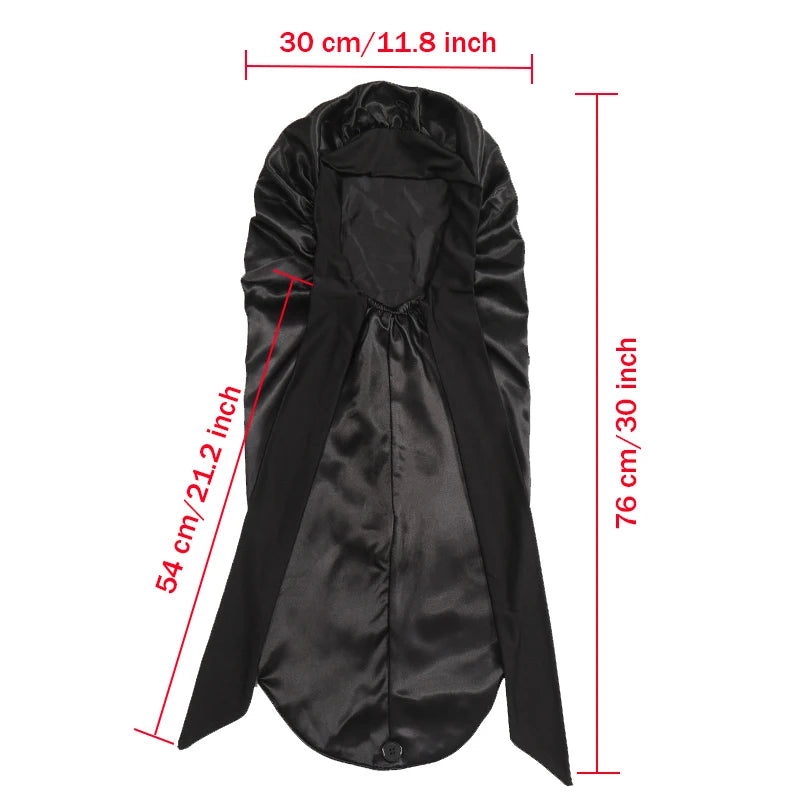 Extra Large Satin Bonnet for Sleeping – Soft Silky Hair Cap with Tie for Curly & Natural Hair