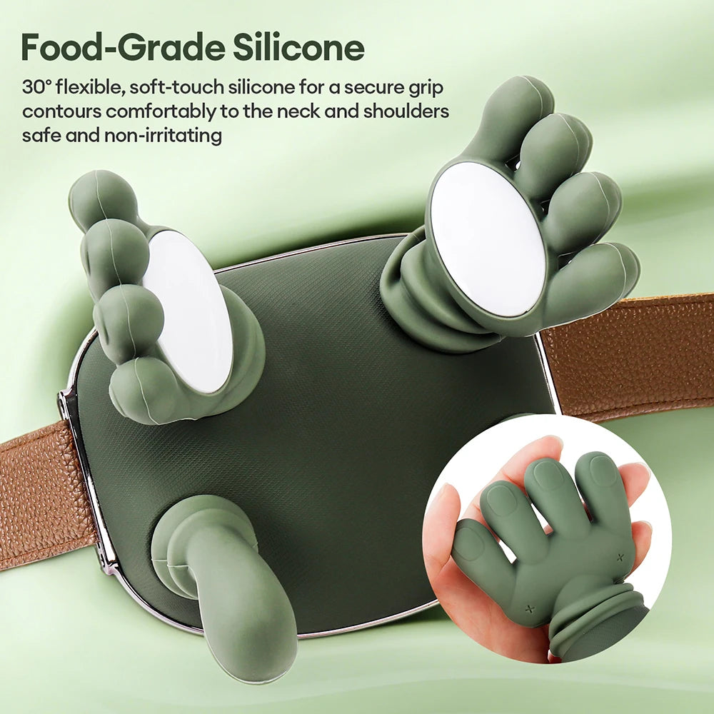 Wireless Neck Massager Shawl — 4D Bionic Finger Shiatsu Kneading Cervical Pain Relief