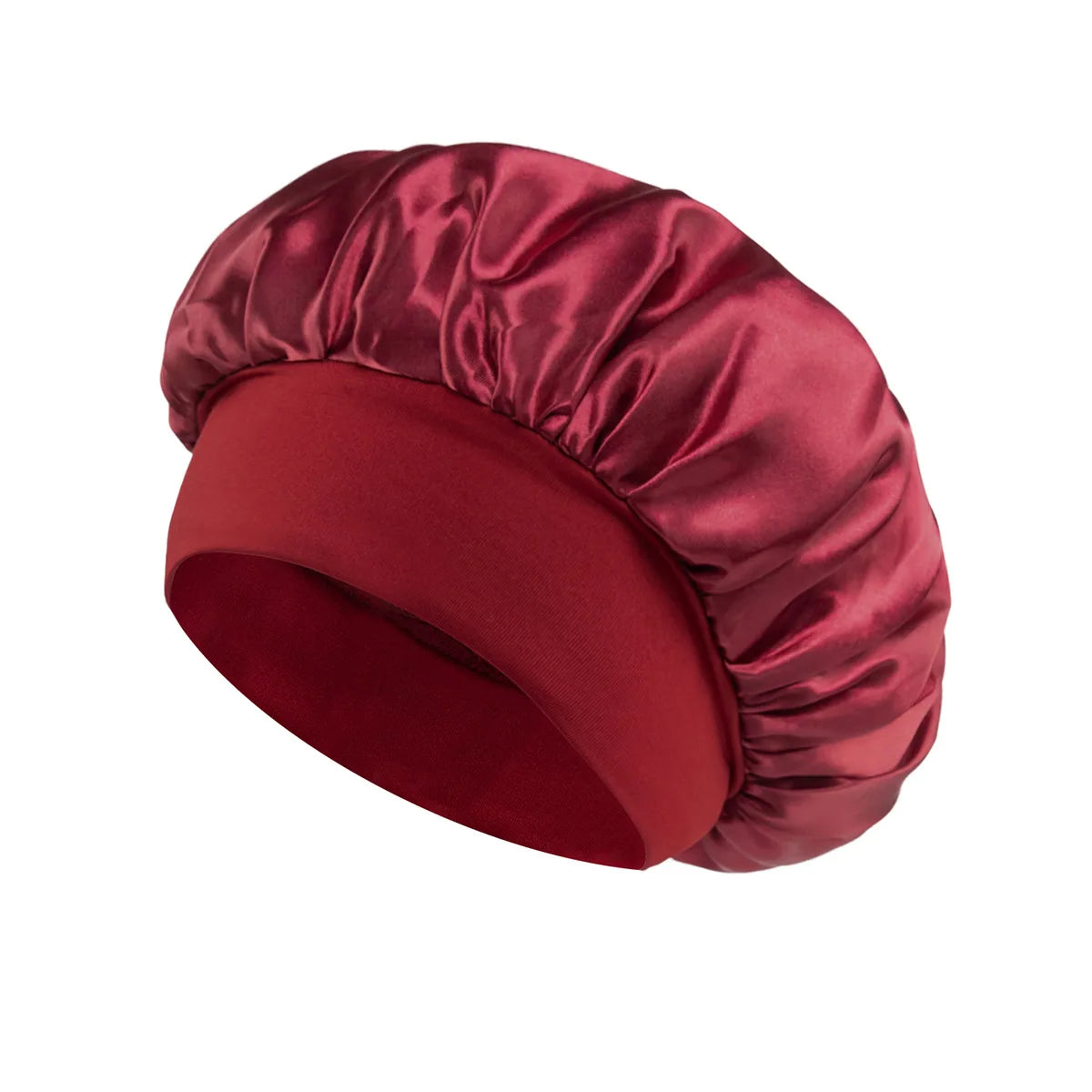 Silk Satin Lined Hair Bonnet for Sleeping – Large Soft Sleep Cap Wrap for Hair