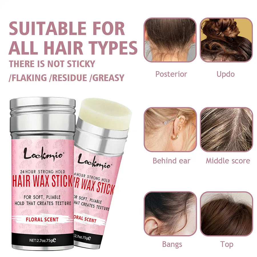 Anti-Frizz Styling Wax Rod for Women — Pomade Broken Hair Mud Wig Edge Control