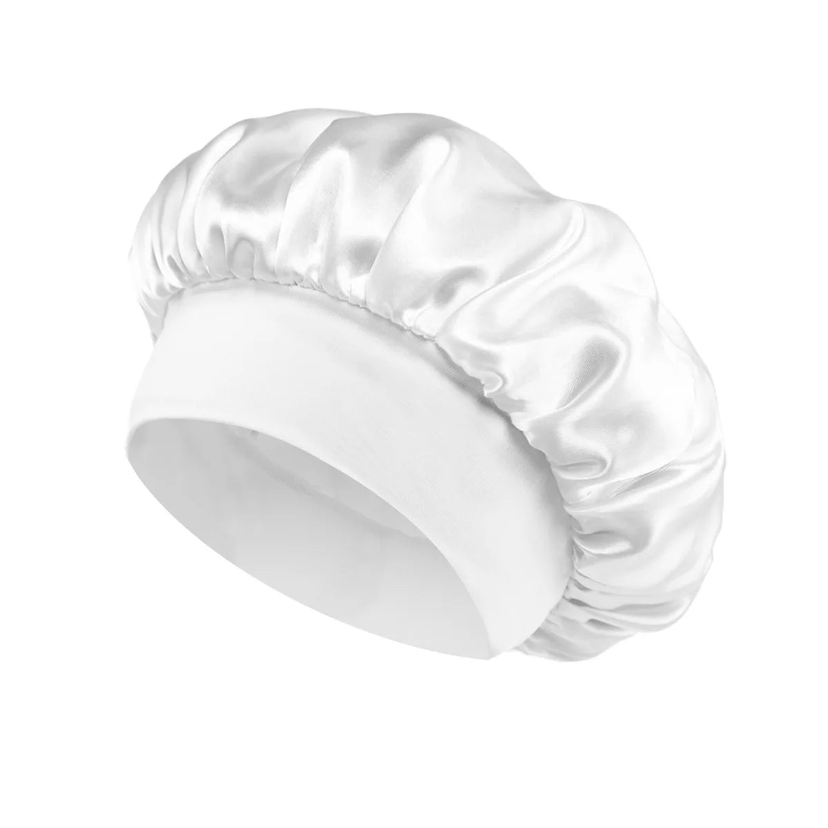 Silk Satin Lined Hair Bonnet for Sleeping – Large Soft Sleep Cap Wrap for Hair