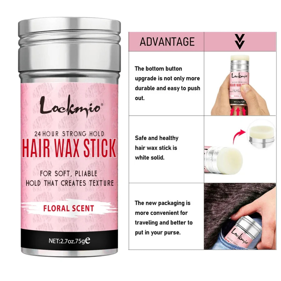 Anti-Frizz Styling Wax Rod for Women — Pomade Broken Hair Mud Wig Edge Control
