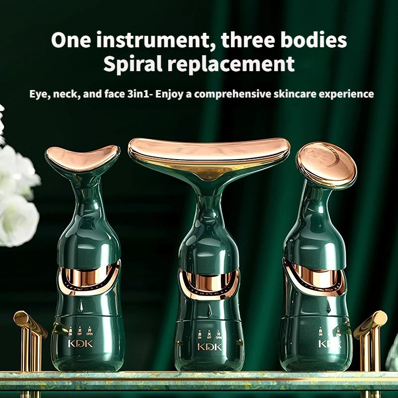 Face & Neck Microcurrent Massager — Anti-Aging Eye Lifting Skin Rejuvenation Device