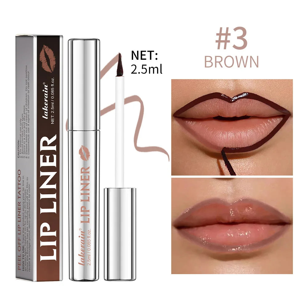 Waterproof Peel-Off Lip Tint — Long-Lasting Matte Lip Stain & Contour Liner