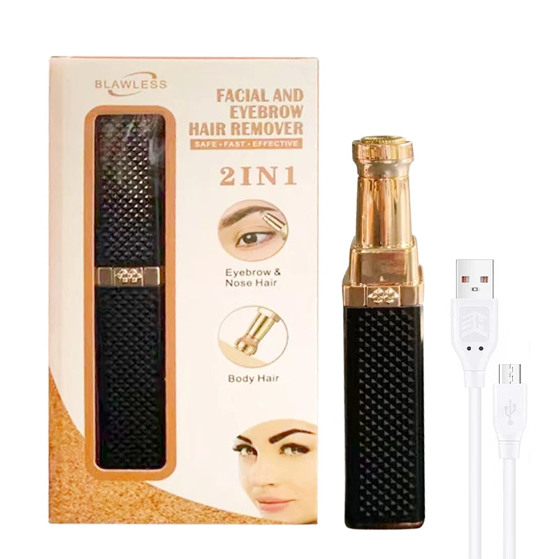 Electric Facial & Body Hair Remover for Women – Painless Eyebrow, Bikini & Facial Trimmer Epilator Shaver