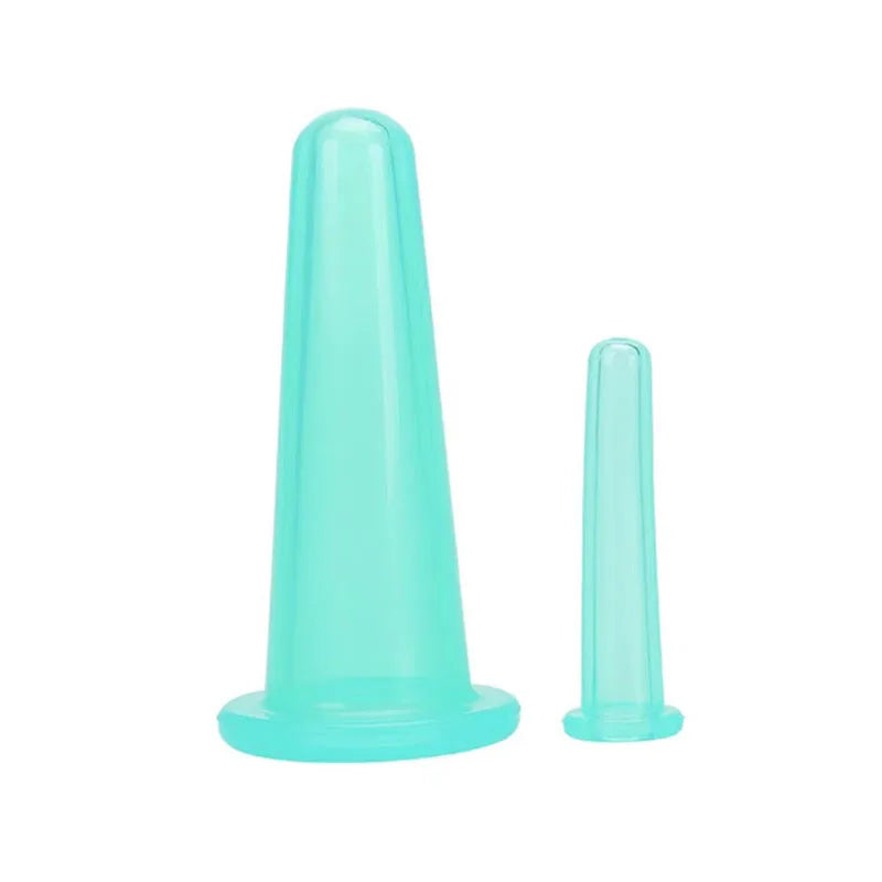 Vacuum Cupping Massage Jars — Silicone Anti Cellulite Face Neck Lift Gua Sha Wrinkle