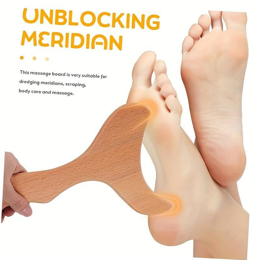 Wooden Massage Roller Set — Maderoterapia Lymphatic Drainage Body Massage Gua Sha Kit