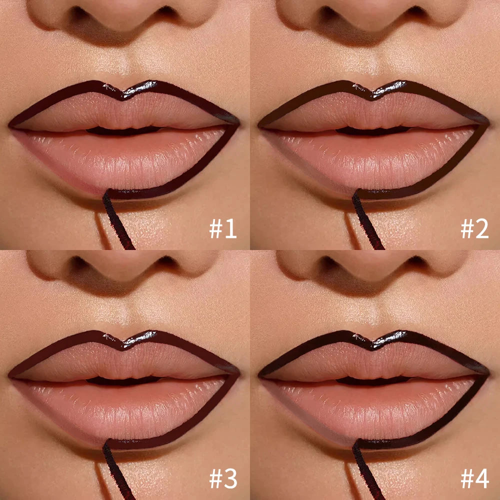 Waterproof Peel-Off Lip Tint — Long-Lasting Matte Lip Stain & Contour Liner
