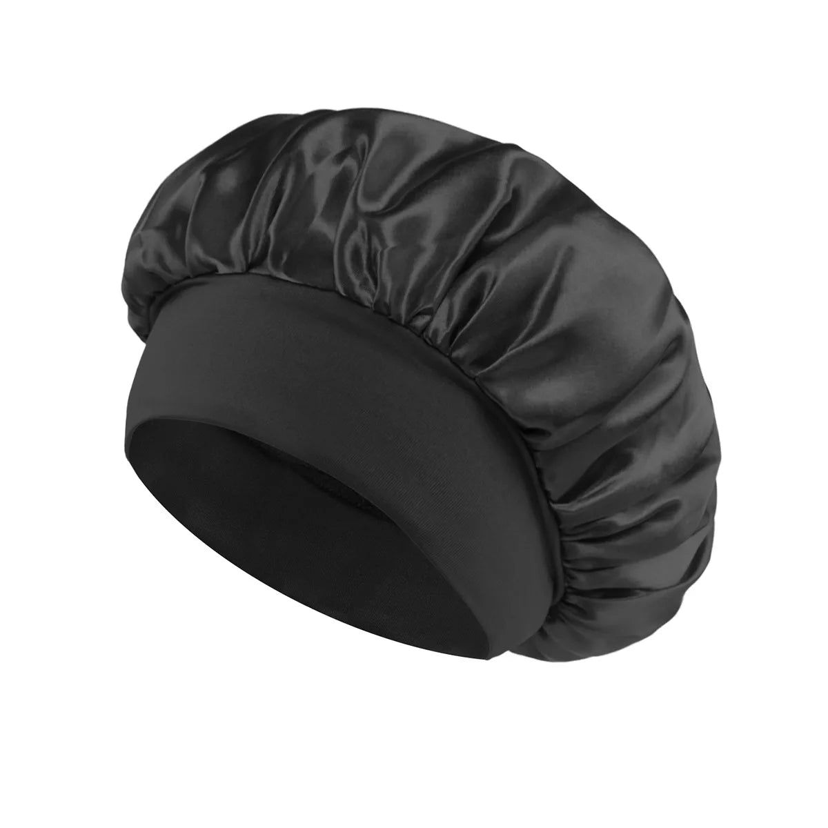 Silk Satin Lined Hair Bonnet for Sleeping – Large Soft Sleep Cap Wrap for Hair