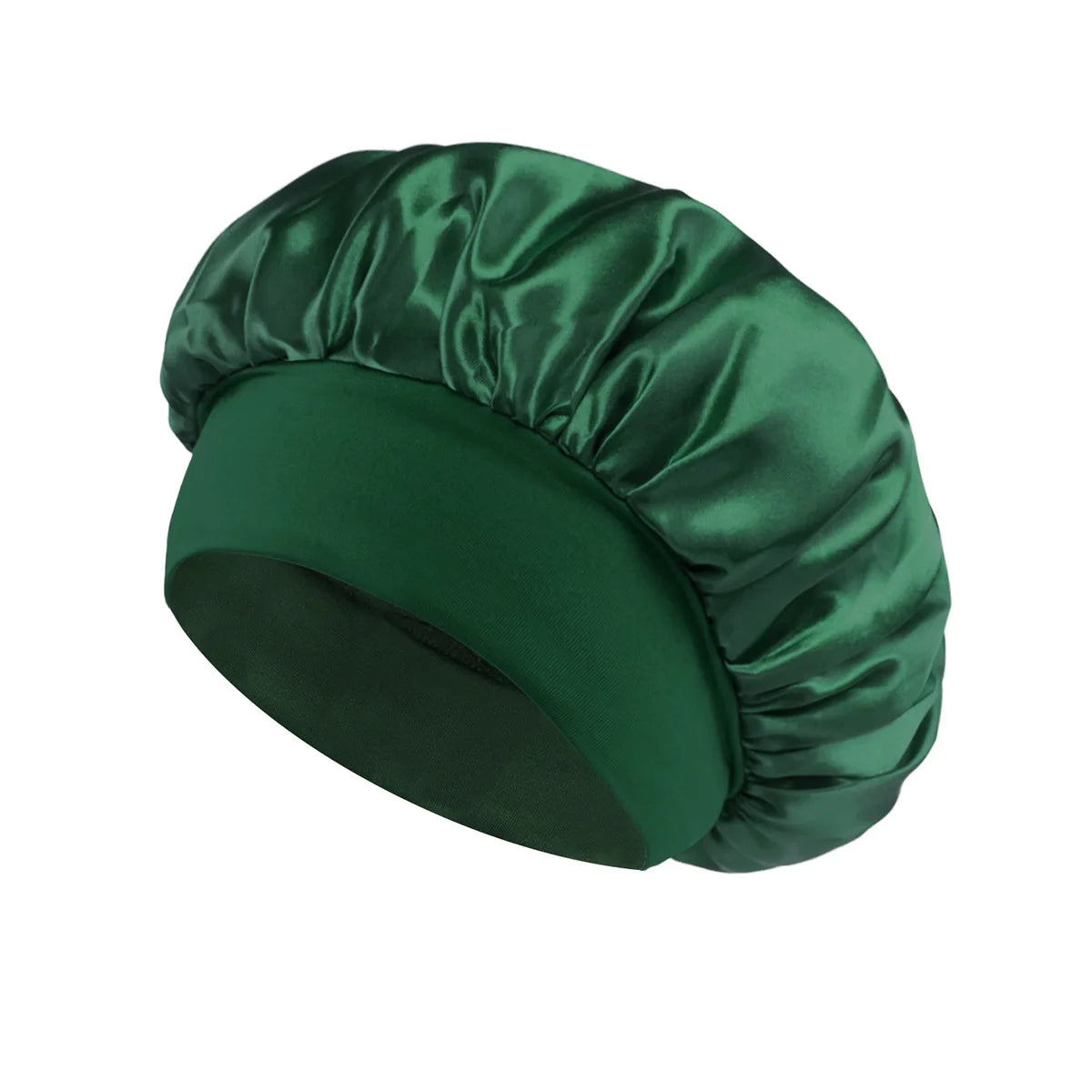 Silk Satin Lined Hair Bonnet for Sleeping – Large Soft Sleep Cap Wrap for Hair
