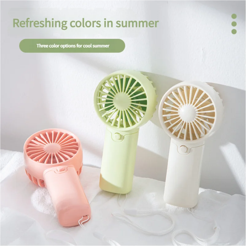 Portable Handheld Mini Fan — AA Battery Lightweight Pocket Air Cooler Cooling Fan