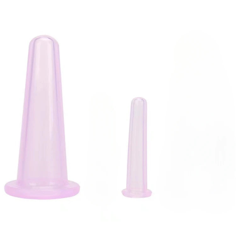Vacuum Cupping Massage Jars — Silicone Anti Cellulite Face Neck Lift Gua Sha Wrinkle