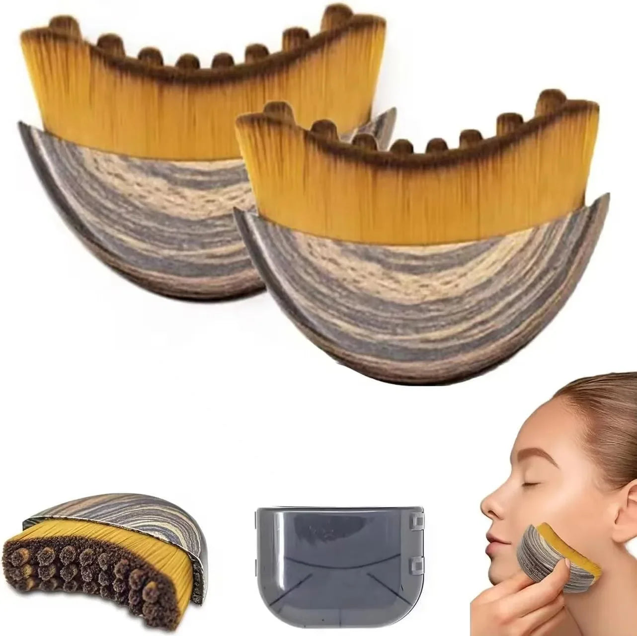 Lymphatic Drainage Facial Brush — Face Contouring & Stimulating Massage Tool