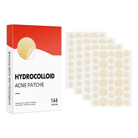 Acne Pimple Healing Spot Patches — 144pc Invisible Pimple Stickers for Men & Women