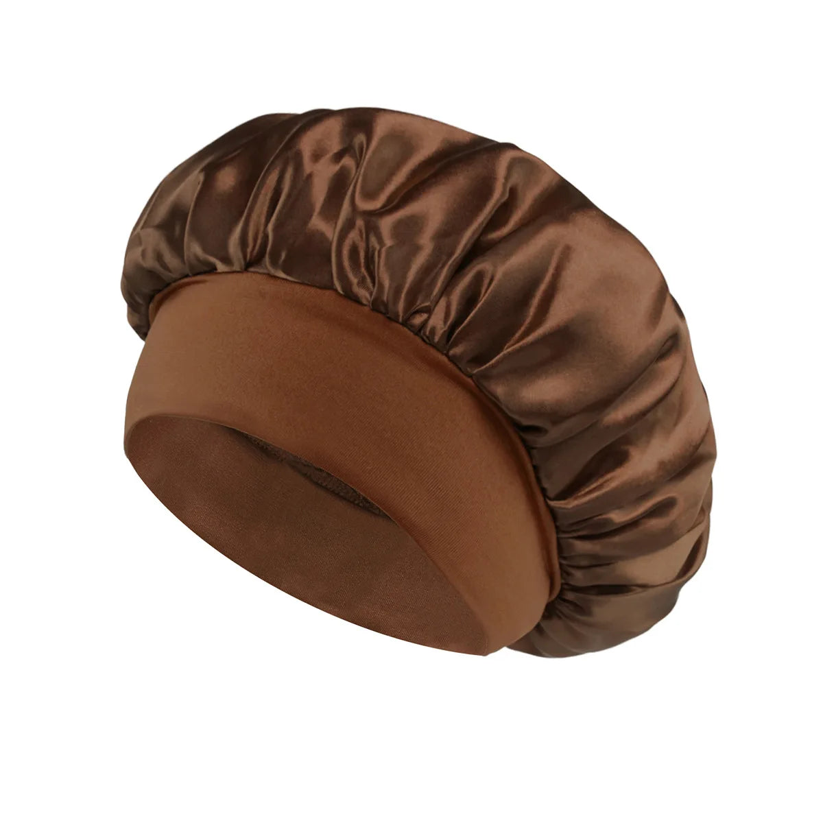 Silk Satin Lined Hair Bonnet for Sleeping – Large Soft Sleep Cap Wrap for Hair
