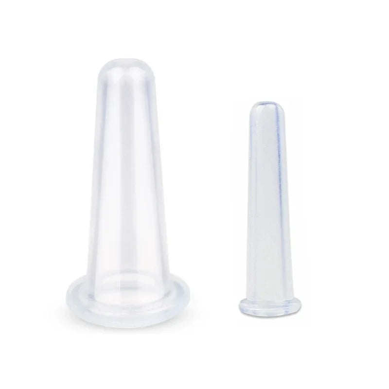 Vacuum Cupping Massage Jars — Silicone Anti Cellulite Face Neck Lift Gua Sha Wrinkle