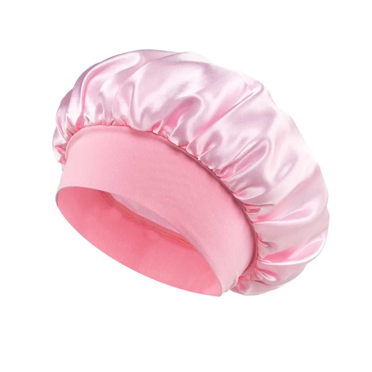 Silk Satin Lined Hair Bonnet for Sleeping – Large Soft Sleep Cap Wrap for Hair