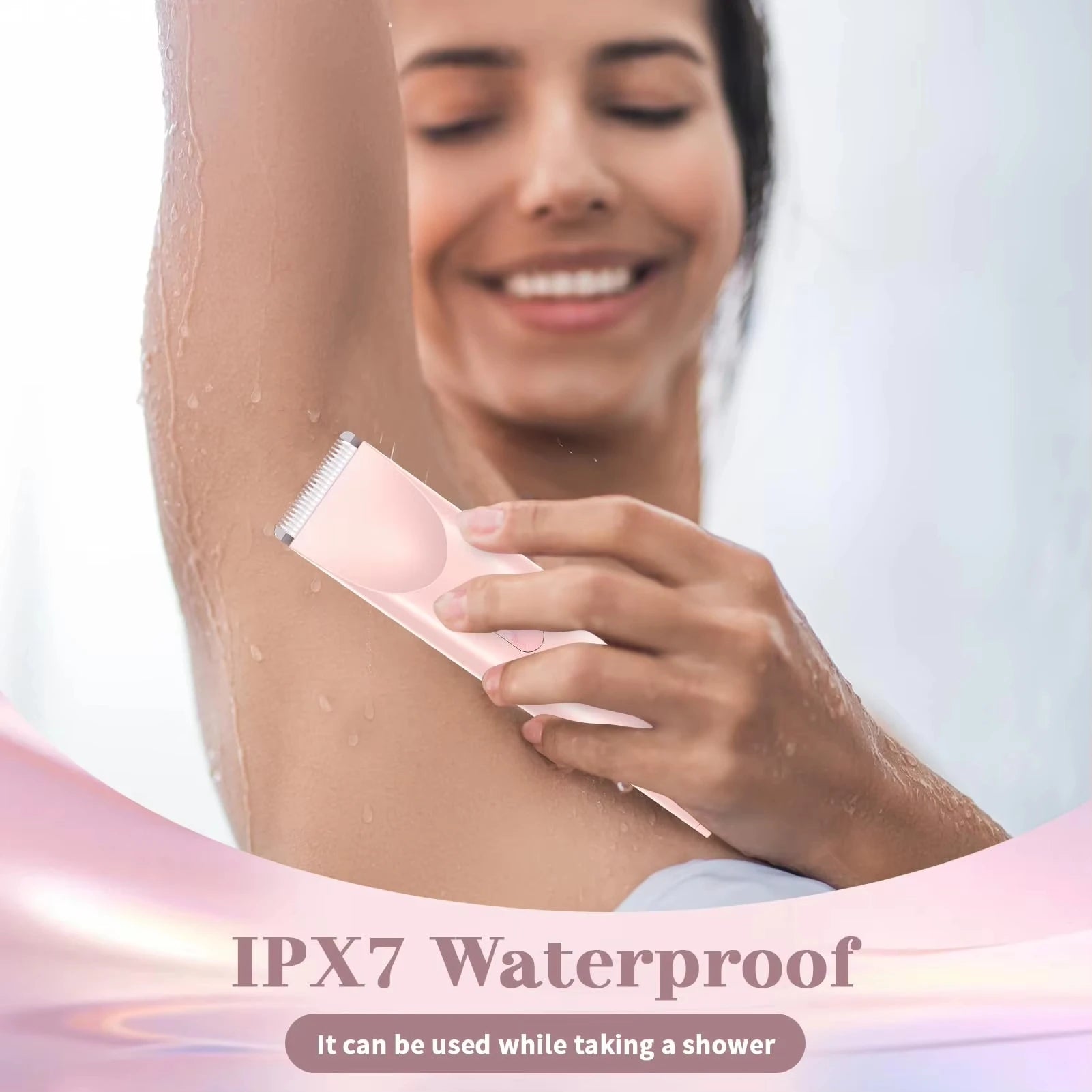 Waterproof Rechargeable Electric Bikini Trimmer for Women – Mini Double-Head Body Hair Remover