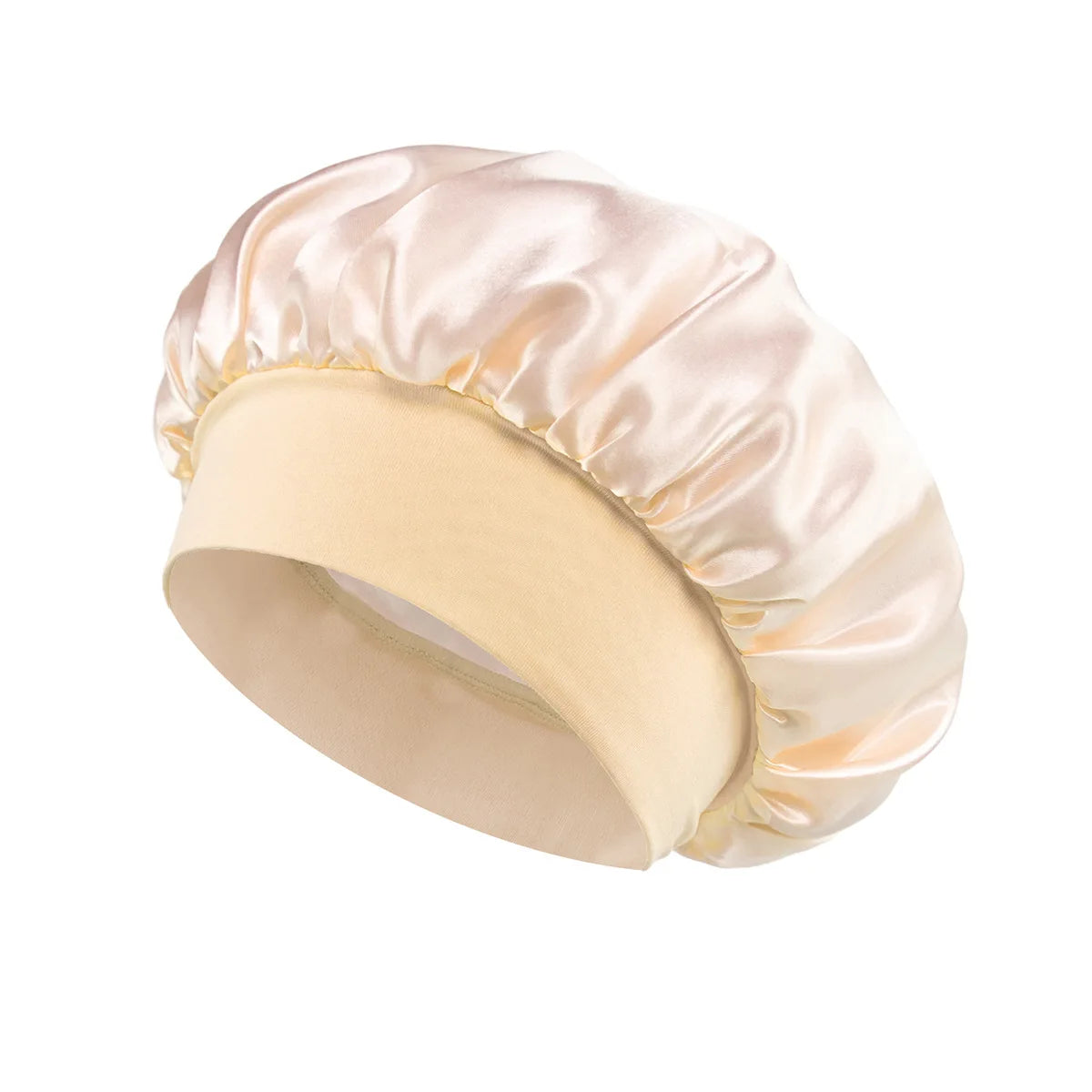 Silk Satin Lined Hair Bonnet for Sleeping – Large Soft Sleep Cap Wrap for Hair